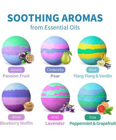 Daisy Encens Mermaid Princess Kids Bath Bombs - Fun & Nourishing Fizzies with Toys & Essential Oils - Gift Set for Girls - All-Natural Bubble Bath - Buy Online on GoSupps.com