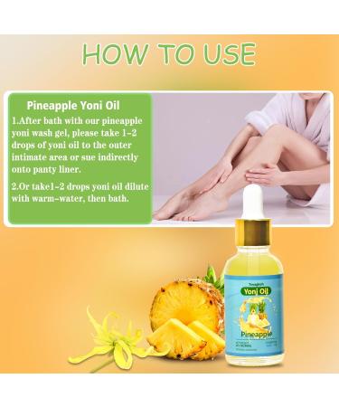 Buy 3-Pack Yoni Oil | PH Balance & Moisturizing Feminine Wash | Intimate Deodorant & Pineapple Perfume Oil for Women - Buy Online on GoSupps.com