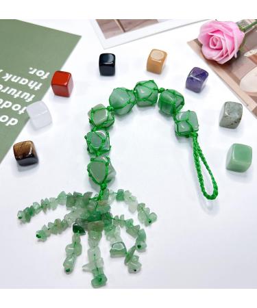 Green Aventurine Crystal Hanging Decor - Healing Gemstones for Car Rearview Mirror - Reiki Crystal Gifts - Dongling - Buy Online on GoSupps.com