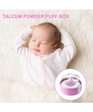 Soft Dustproof Body Powder Quaste & Container | Hygienic Portable Pink Powder Case | International Shipping - Buy Online on GoSupps.com