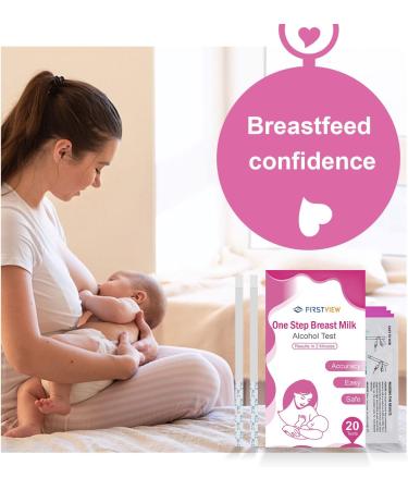 FIRSTVIEW Breastmilk Alcohol Test Strips - Quick & Accurate Detection for Breastfeeding Moms - 20 Pack - Buy Online on GoSupps.com
