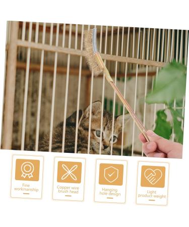 PRETYZOOM 1 Set Bird Cage Cleaning Brush Metal Cleaner Bird Brush Cleaning Bird Cage Accessories Bird Supplies 24X3X2CM As Shown - Buy Online on GoSupps.com