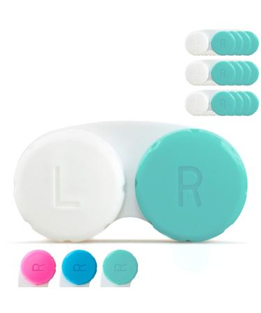 Tampen contact lens container set 12 pieces Contact lens case year's supply ideal for on the go Hygiene Green Green 12 pieces - Buy Online on GoSupps.com
