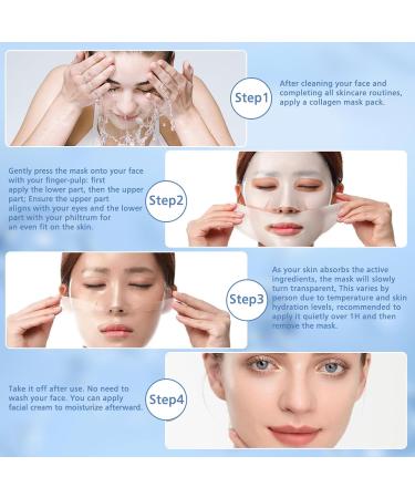 Bio-Collagen Real Deep Mask 4PCS Masque Collagene Visage Cor en Hydratant Anti- ge Mask Collagen Korean Bio Collagen Overnight Mask Collag ne Masque Soluble pour les Peaux S ches Ternes - Buy Online on GoSupps.com