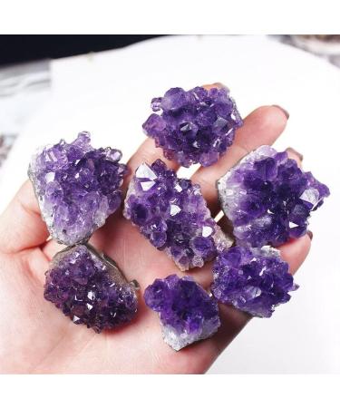 1pc Natural Raw Amethyst Quartz Purple Crystal Cluster Stone Specimen Gift Suitable for Furniture Decoration Crystal Cluster - Buy Online on GoSupps.com