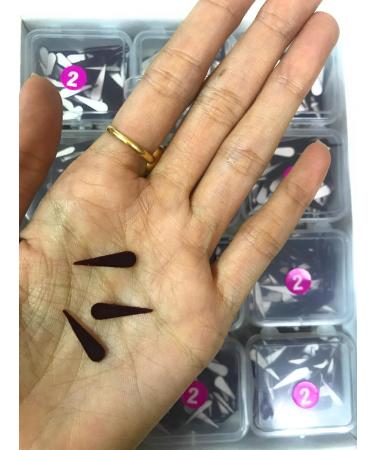 Buy Kalpana Women's Maroon Bindi Stickers - Slim Tilak Kumkum Pack of 12 | International Shipping Available - Buy Online on GoSupps.com