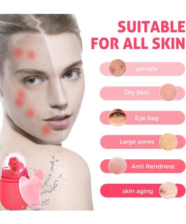 Ice Face Roller & Gua Sha - Anti-Aging Skin Care Tools for Women | Face & Body Massage | Buy Internationally - Buy Online on GoSupps.com