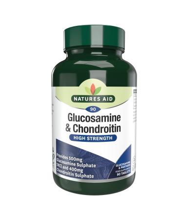 Natures Aid Glucosamine 500 mg + Chondroitin 400 mg 90 Tablets