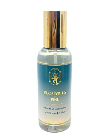 Bath and Body Essential Oil Mist Aromatherapy (6 fl oz / 177 ml Eucalyptus Pine) Eucalyptus Pine 6 Fl Oz (Pack of 1)