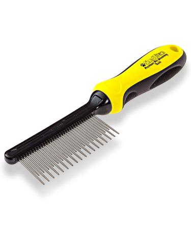 ShedTitan Self Cleaning Slicker Brush & Dematting Comb Kit - Ideal for Dogs, Goldendoodles, Poodles, Cats - Removes Mats & Tangles from Pet Fur - Buy Online on GoSupps.com