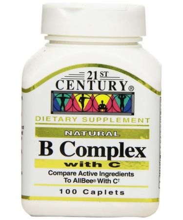 21st Century B Complex with Vitamin C Tablets 100-Count (3 Pack)