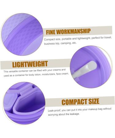 minkissy Makeup Sets Cream box travel empty cream jar makeup cream jar cream jar with sealed lid salve jar body butters travel jar for creams Storage Box purple Silica gel vacation Travel - Buy Online on GoSupps.com