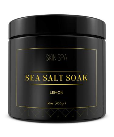 Mineral Sea Salt Soak - Lemon 16oz (453gr)