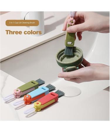 3 in 1 Cup Lid Cleaning Brush Lid Gap Cleaning Brush Set Gap Cleaning Brush Crevice Cleaning Brush for Bottle Gap Tight Spaces Cup Portable Cup Lid Cleaner 3 Pcs - Buy Online on GoSupps.com
