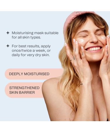 Hydrating Face Mask for All Skin Types - Long Lasting Deep Hydration - Vegan & Dermatologically Tested - 100ml - Buy Online on GoSupps.com