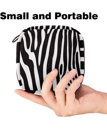Aesthetic Women's Binding Bags - Zebra Pattern Large Menstrual Cup Pocket Multi-Colored Inserts & Zipper - Shop Internationally! - Buy Online on GoSupps.com