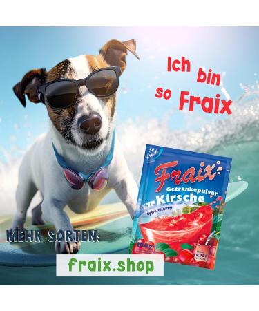 TSI Consumer Goods FRAIX Drink powder cherries 125 pieces 125 x 100 g value pack instant fruit powder with cherry flavor perfect for on the go birthday party - Buy Online on GoSupps.com