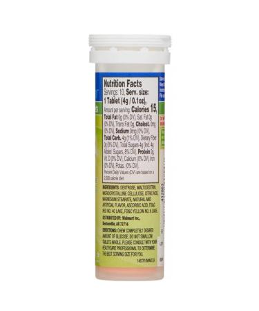 Relion Glucose Tablets Tropical Fruit Flavor 10 Ct 3-Pack with Me Gustas Sticker - 30 Total - Buy Online on GoSupps.com