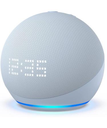 Echo Dot 5th Gen (2022) with Clock | Smart Speaker & Alexa | Cloud Blue - Buy Online on GoSupps.com