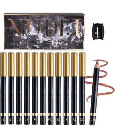 Eyeliner Pencil in 12 Colors - Long-Lasting and Waterproof Colored Eyeliner Smudge-Proof Eyeliner | Highly Pigmented and Easy to Blend Pencils Formula Eyeliner Pencils - Buy Online on GoSupps.com