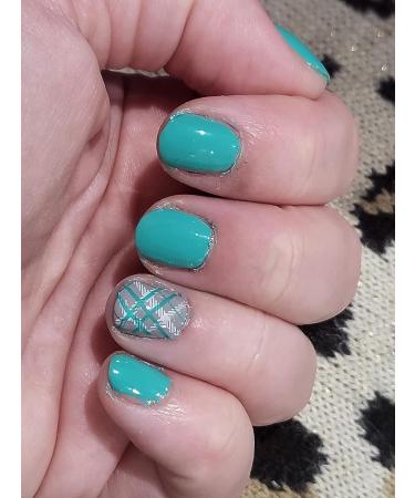 Nail Stamp Stainless Steel Nail Stamping Plate Snake Skin Image Printing Stainless Steel Stencil Nail Art Stamp Templates Animal Flower Pattern Nail Stamping Plates (Geometric Plaid Stripe Line) - Buy Online on GoSupps.com