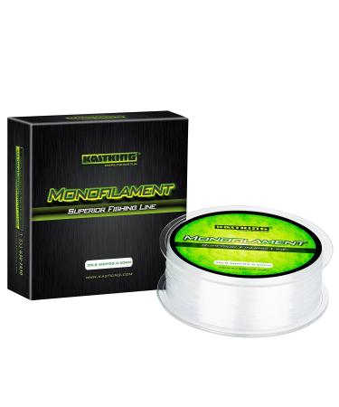 KastKing World's Premium Monofilament Fishing Line - Paralleled Roll Track - Strong and Abrasion Resistant Mono Line - Superior Nylon Material Fishing Line - 2015 ICAST Award Winning Manufacturer 300Yds/8LB Ice Clear