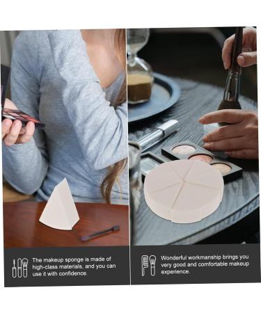 MAGICLULU 2 Sets Triangular Sponge Puff Make up Sponges Triangle Makeup Puff Triangle Sponge Puff Mini Powder Puff Lady Tools Cosmetic Puff Mini Sector Cosmetics Miss White 8.00X8.00X2.00CM White - Buy Online on GoSupps.com
