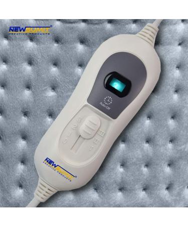 Newsumit Heating Cushion for Neck & Back Pain Relief | 3 Temperature Levels | Rapid Warm-Up | 90min Auto Shut-Off | 63x42cm - Buy Online on GoSupps.com