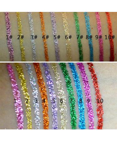 Angoily 20 Pcs Eyeliner Pencil Liquid Eyeshadow Glitter Eyeliner Liquid Eyeliner Set - Buy Online on GoSupps.com