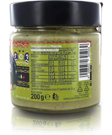 Dolgam I Siciliani Crunchy Spalmabile al Pistacchio Crunchy Crispy Pistachios Cream Tartinable Pistachio with Chopped Pistachios 200g Without Palm Oil Gluten-Free - Buy Online on GoSupps.com
