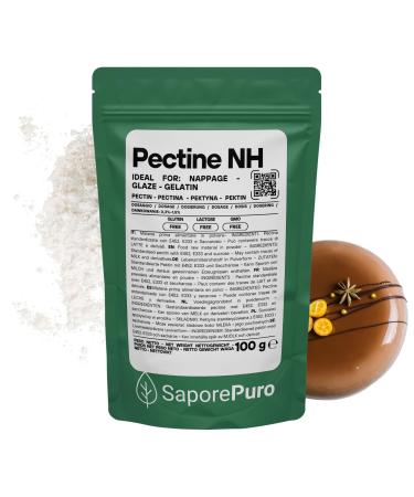SaporePuro Pectine NH 100 g | Id ale pour Nappage Gla ages et Gel es | Haute Polyvalence Soluble dans l Eau Sans Gluten