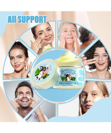  Mimoqk Beef Tallow Face Cream Organic Whipped Butter Moisturizer Natural Soothing Balm Hydrating Lotion for Dry Skin 50g for Face Hands Body Day & Night Care - Buy Online on GoSupps.com