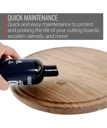 Buy Food Grade Butcher Block Oil - No Mineral Oil - Perfect for Wooden Cutting Boards | Full Size Wax & Oil Applicator - Buy Online on GoSupps.com