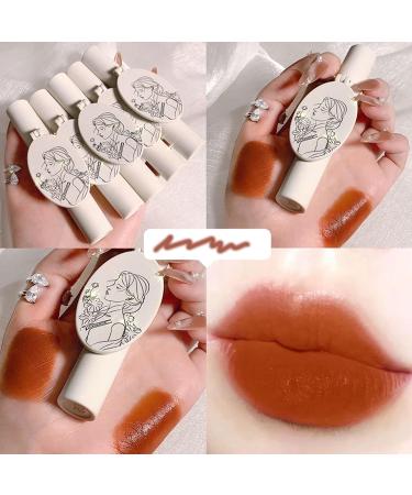 3-Part Dark Red Matte Liquid Lipstick Set - Long-Lasting Waterproof Lip Gloss with Mirror | Velvety Pigmented Lip Stain for Women & Girls - Buy Online on GoSupps.com