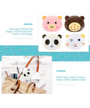 Exceart 4-Piece Travel Set - Contact Lens Storage Containers & Eye Case - Caricature Plastic Lens Boxes - Buy Online on GoSupps.com