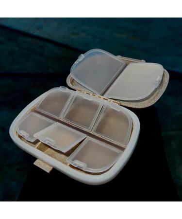 Travel Pill Organizer Case - Beige | Organize Your Medications On-the-Go | International Shipping Available - Buy Online on GoSupps.com