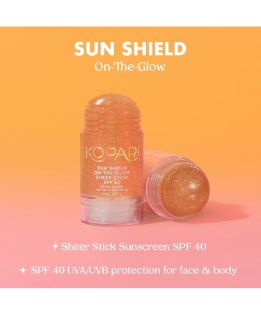 Kopari Sunglaze Sheer Setting Mist Sunscreen SPF 50 & Sun Shield On-The-Glow Sheer Sunscreen Stick SPF 40 - Buy Online on GoSupps.com