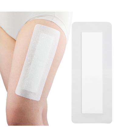 Breathable Waterproof Adhesive Island Dressing for Knee/Hip Replacement Wound Incisions Bandages Bordered Gauze 4"X12" with 2"x10" Non Stick Pad No More Wounds Sticking Pack of 10 Breathable 4"x12" Waterproof(Pack of 10)