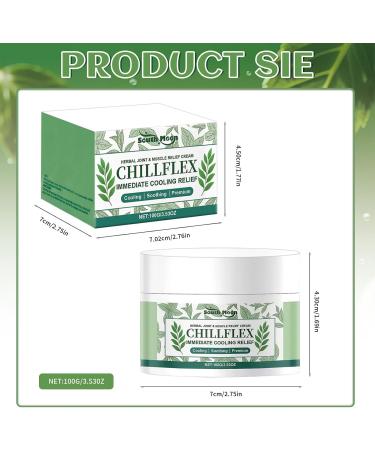 exatta CHILLFLEX Instant Cooling Instant Cooling Instant Cream 100 g Chillflex Cream joint activities throughout the body instant cooling soothing cream for muscles lumbar vertebrae neck - Buy Online on GoSupps.com