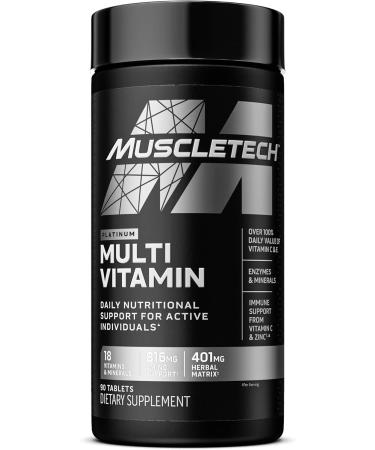 MuscleTech Nitro-Tech Ripped | Lean Whey Protein Powder/Isolate & Platinum Multivitamin for Immune Support 18 Vitamins & Minerals Vitamins A C D E B6 B12 Daily Workout Supplements for Men 90 Ct - Buy Online on GoSupps.com