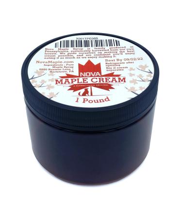 Nova Maple Cream - Pure Grade-A Maple Cream Butter Spread (1 Pound)