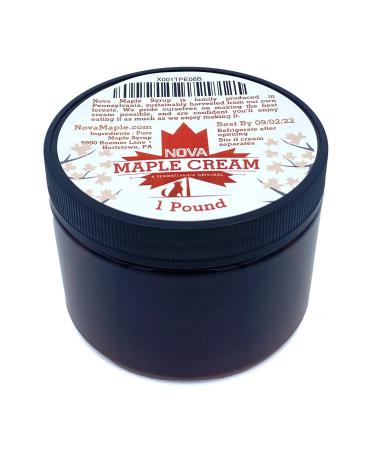 Nova Maple Cream - Pure Grade-A Maple Cream Butter Spread (1 Pound)