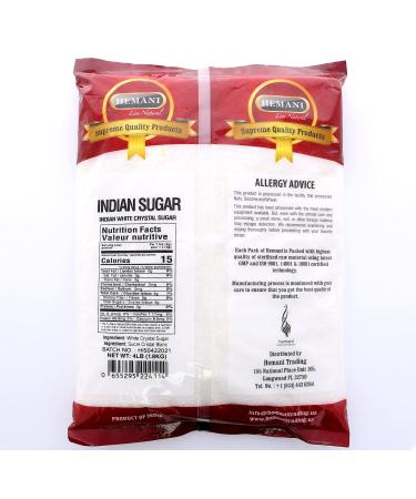 HEMANI Indian White Crystal Cane Sugar 4LB - Natural & Gluten-Free - Buy Online on GoSupps.com