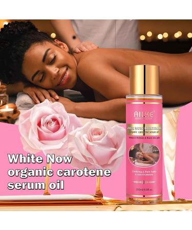 AILKE BOOST LUSTER AILKE Organic Carotene Lightening Serum Oil Daily Body Massage Hydration Oil with Rose Essential Oil Smooth Skin Reduce Dark Spots Fine Lines 250ml Pack of 1 1 copy - Buy Online on GoSupps.com