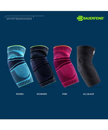 Bauerfeind 1 Unisex Elbow Sports Bandage - Portable XL Pink for Athletics & Ball Sports - Stability & Support - Buy Online on GoSupps.com