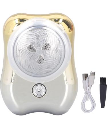Mini Electric Trimmer & Lightweight Cleaning Brush - Gradient Gold Electric Beard Cutter for Home - Buy Online on GoSupps.com