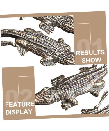 COHEALI Alligator DIY Pendant 6 Pcs Crocodile Ornament Miniatures Figurines Car Bling Accessories for Women Brass Craft Pendant Bronzex2pcs 6X2.4X1CMx2pcs - Buy Online on GoSupps.com