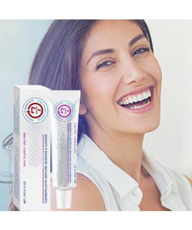 Denture Adhesive - 20g Dentures Refits Glue | Long Holding Denture Reliner Thermoplastic Denture Adhesive And Tightens Loose Upper And Lower Dentures And Partials For Teeth & Care - Buy Online on GoSupps.com