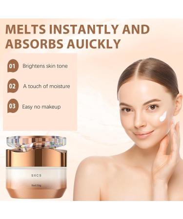 2PCS SXCS Brightening Makeup Cream with Nicotinamide & Vitamin C - Hydrating Face Cream for Radiant Skin - Buy Online on GoSupps.com