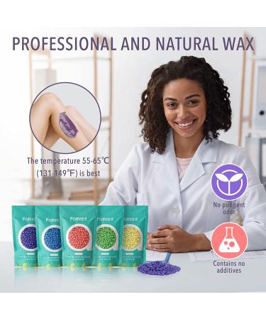 Famree Waxing Kit - Professional Wax Warmer for Hair Removal - Non-Stick Pot with LED Display - Suitable for Sensitive Skin - 17.6 Ounce - Buy Online on GoSupps.com